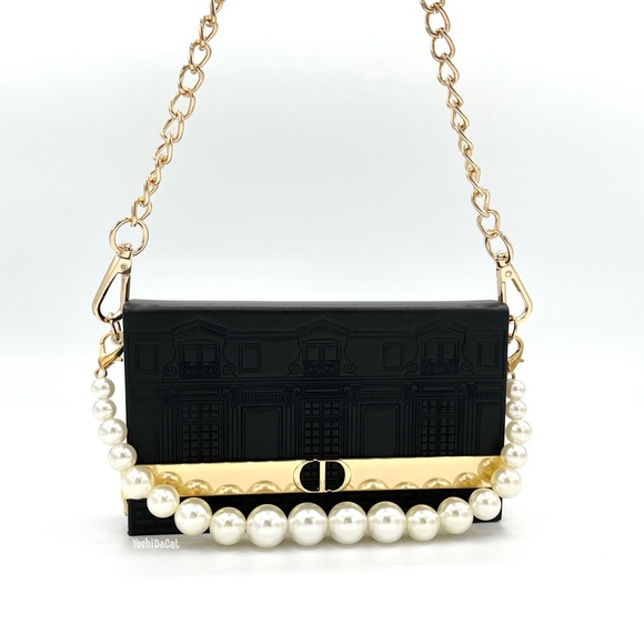 🆕 Dior Beauty Black Cosmetic Case to Crossbody Bag Purse, New Handbag - Picture 4 of 10